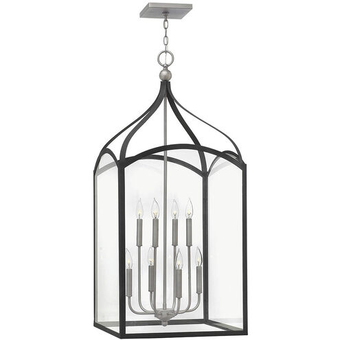 Clarendon 8 Light 20 inch Aged Zinc with Antique Nickel Indoor Foyer Light Ceiling Light