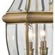 Ashford 2 Light 10 inch Antique Brass Outdoor Wall Sconce, Medium