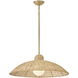Pismo 1 Light 24 inch Lacquered Brass Pendant Ceiling Light, Large