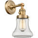 Franklin Restoration Bellmont LED 6.5 inch Brushed Brass Sconce Wall Light, Franklin Restoration