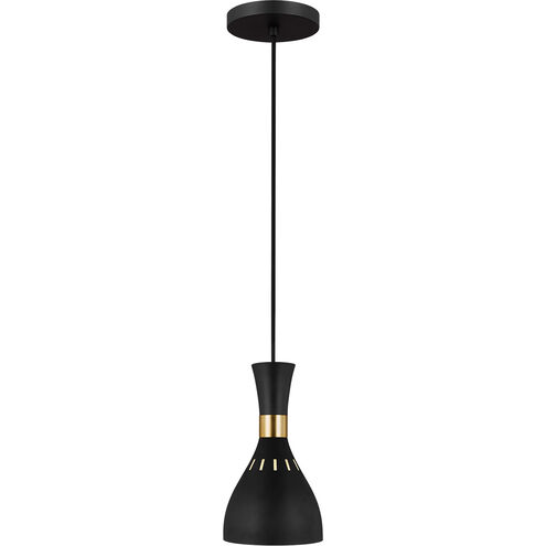 ED Ellen DeGeneres Joan 1 Light 6.25 inch Midnight Black Mini-Pendant Ceiling Light