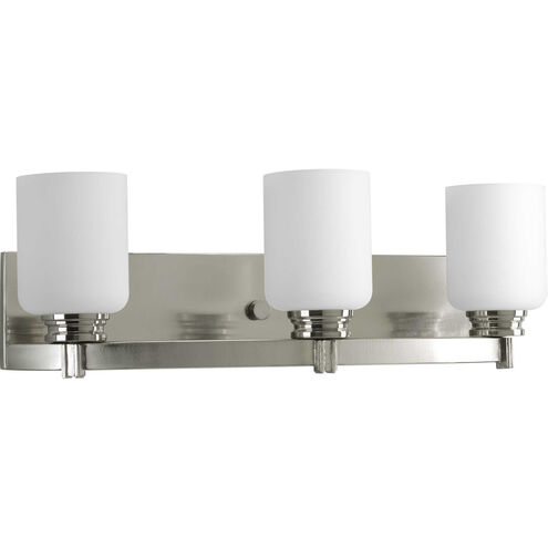 Graford 3 Light 21.75 inch Brushed Nickel Bath Vanity Wall Light