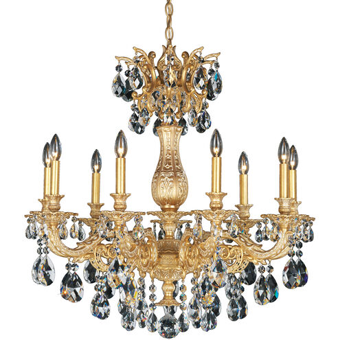 Milano 9 Light 30 inch French Gold Chandelier Ceiling Light in Cast French Gold, Milano Spectra