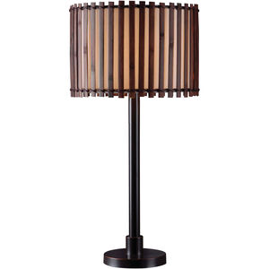 Bora 16.25 inch 100 watt Oil Rubbed Bronze Table Lamp Portable Light