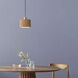 Tambo LED 10 inch Natural Ash and Weathered Brass Pendant Ceiling Light