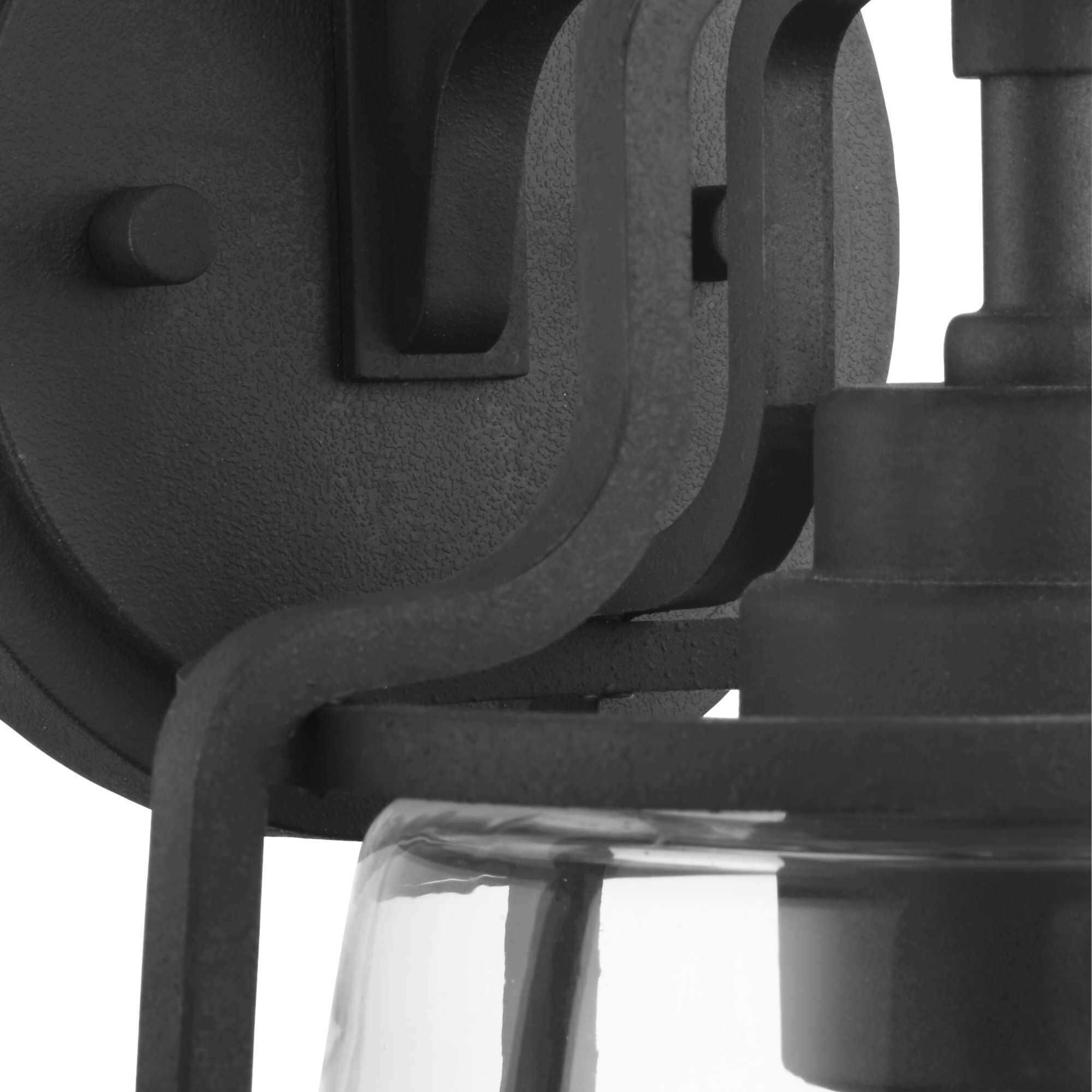 Benton Harbor 1 Light 13 inch Textured Black Outdoor Wall Lantern, with DURASHIELD, Large