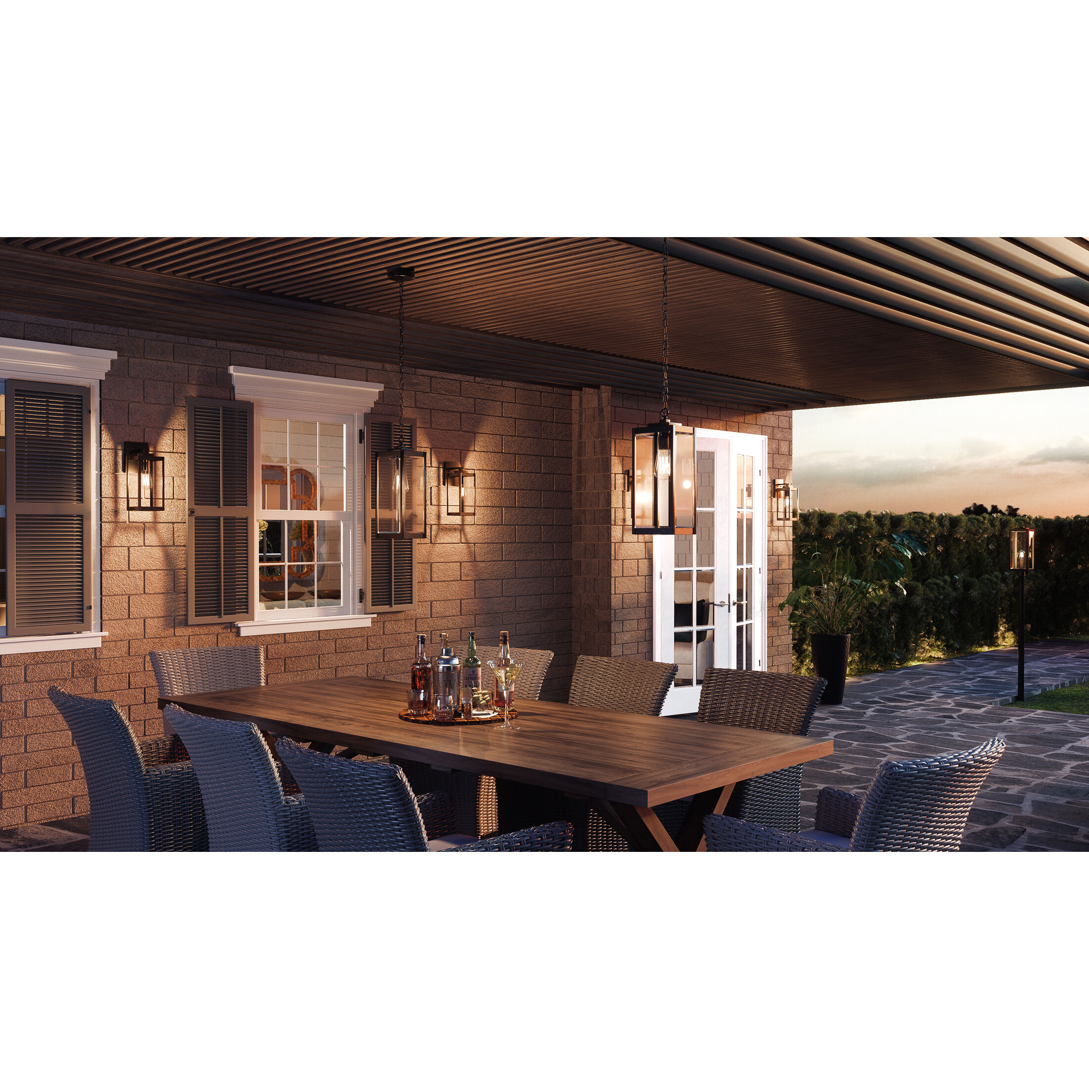 Westover 1 Light 14 inch Earth Black Outdoor Wall Lantern 