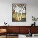 Birch Tree Green and Blue and Brown and Orange Canvas