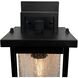 Port Charlotte Collection 1 Light 12.44 inch Matte Black Outdoor Wall Sconce