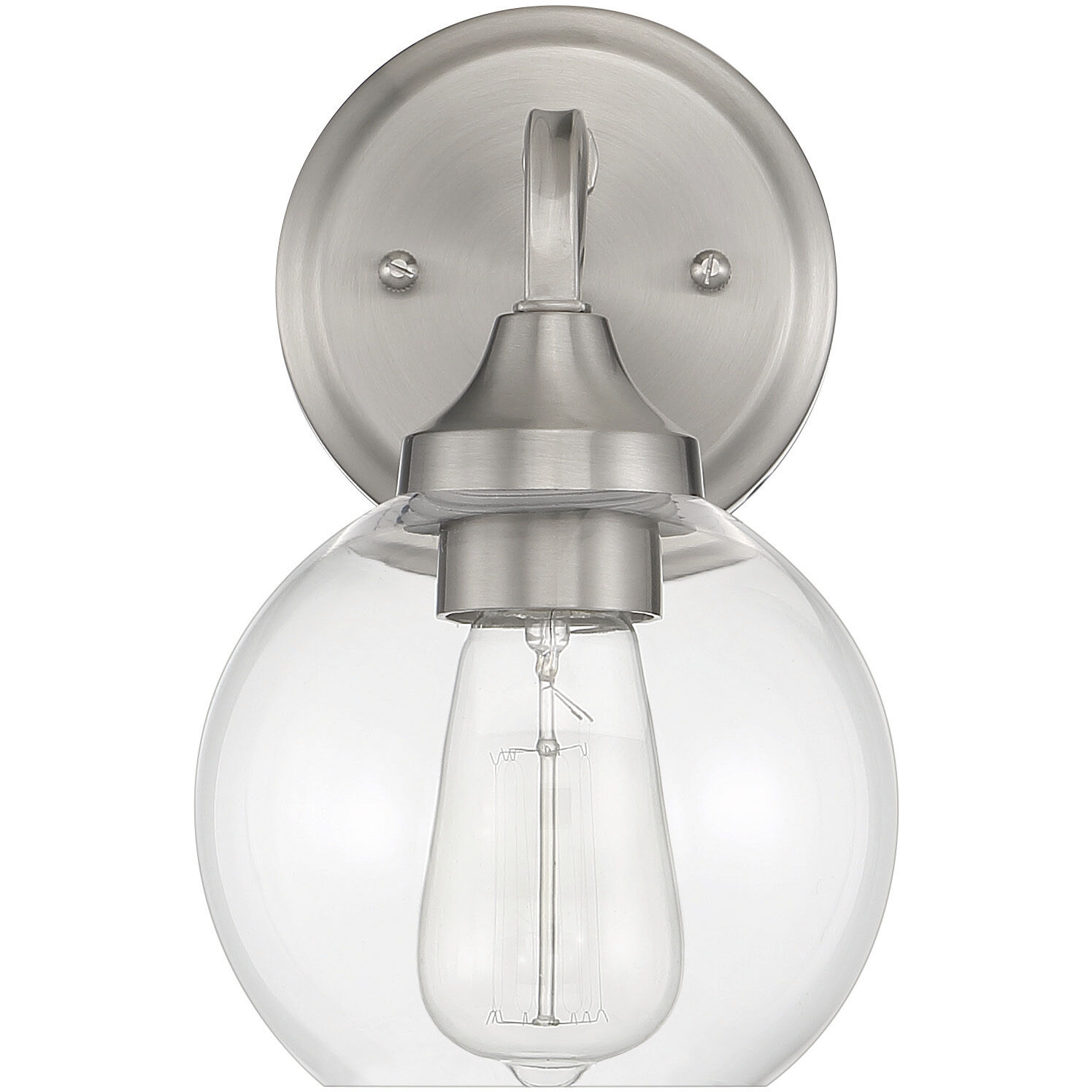 Glenda 1 Light 6 inch Brushed Polished Nickel Wall Sconce Wall Light