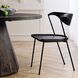 Fletcher Ebony and Blackened Iron Dining Chair