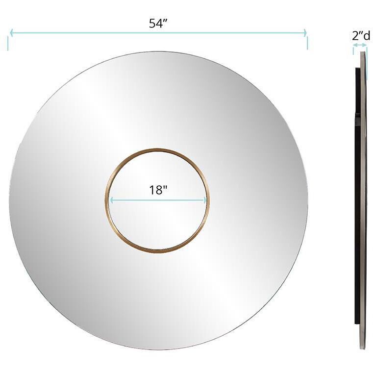 Leonardo 54 X 54 inch Brass Mirror