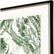 Florals Collection Green Framed Art