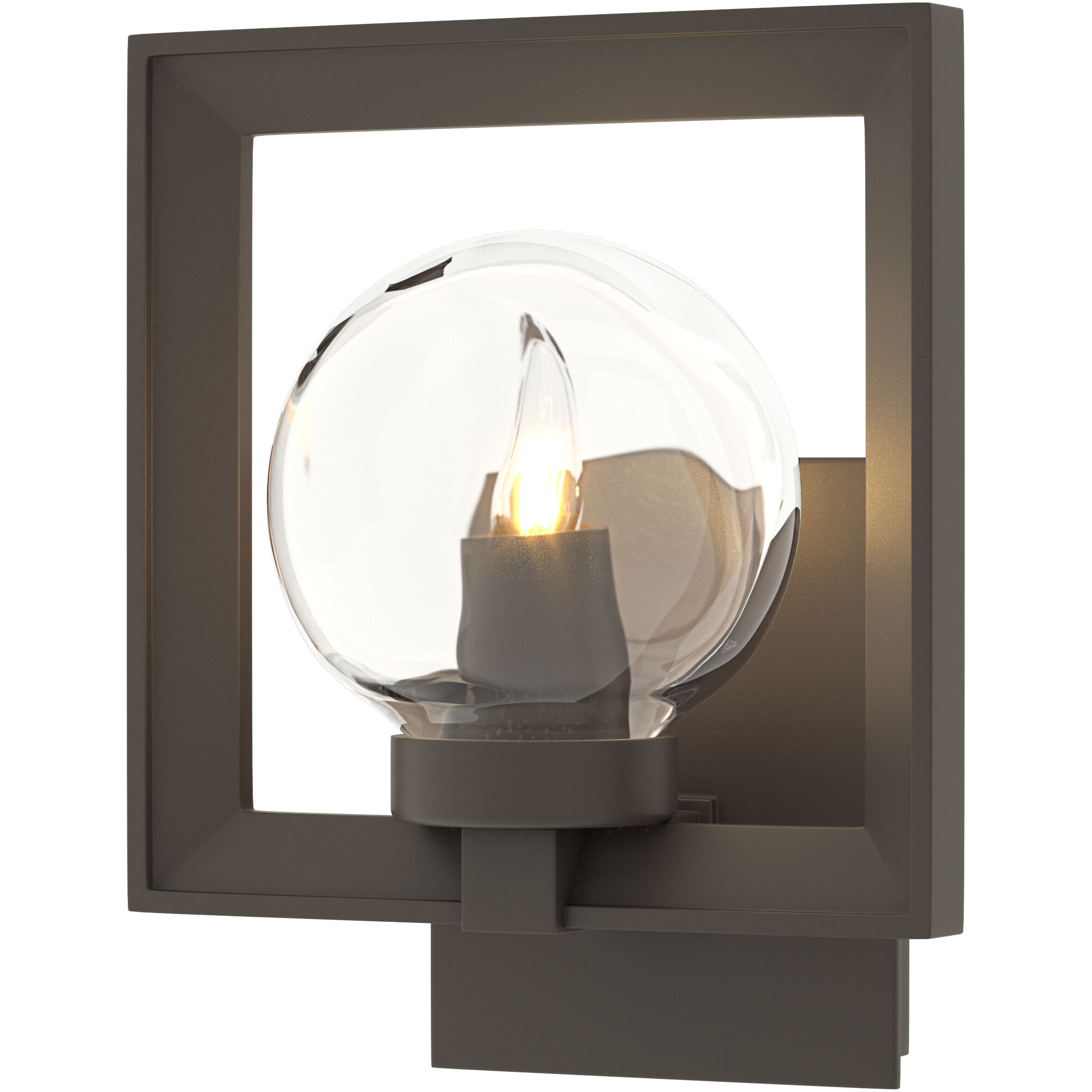 Frame 1 Light 10.1 inch Coastal Dark Smoke Outdoor Sconce, Small - Open Box