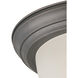 Harmony 1 Light 12 inch Painted Bronze Flush Mount Ceiling Light