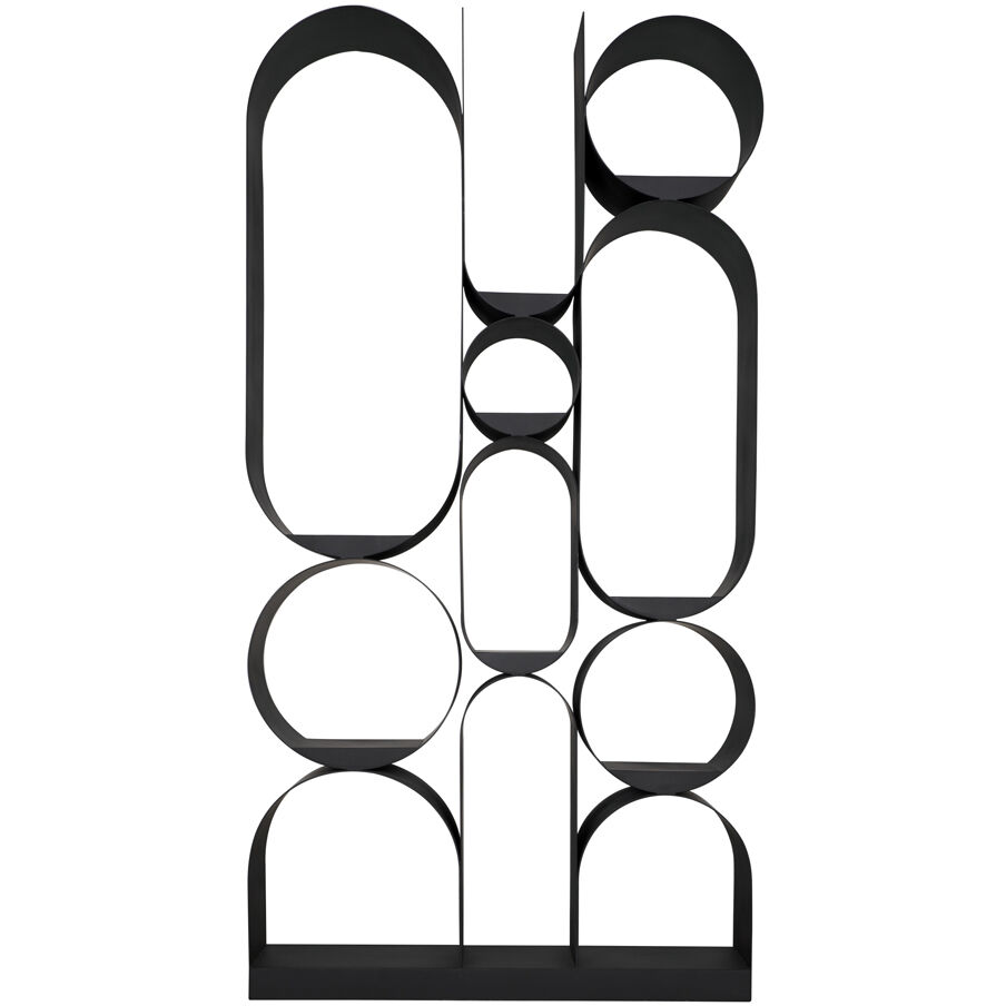 Letty Matte Black Bookcase