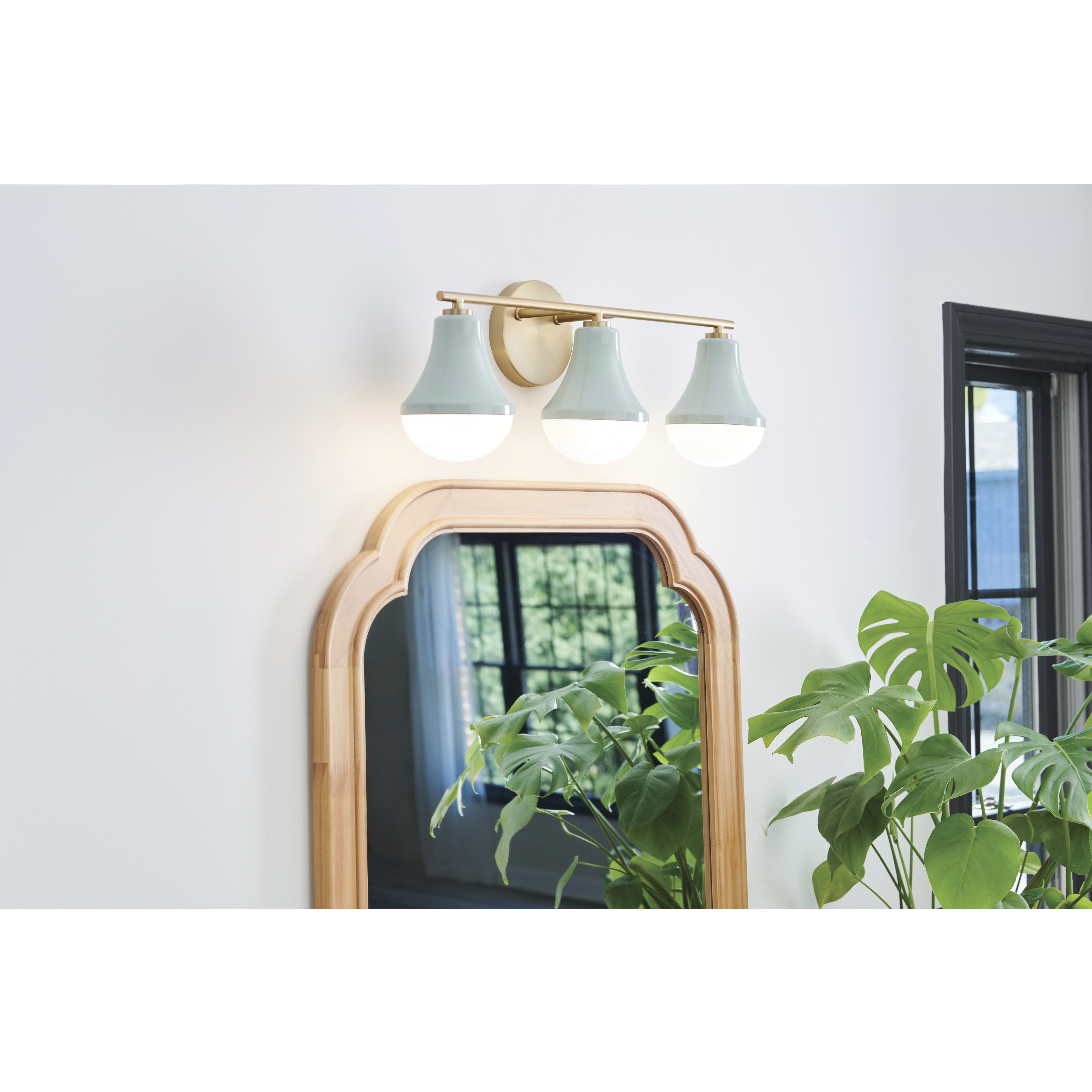 Haddie LED 24 inch Seafoam Bath Light Wall Light