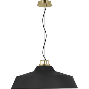Sean Lavin Forge LED 28 inch Natural Brass Line-Voltage Pendant Ceiling Light in Nightshade Black