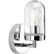 Signal 1 Light 5.13 inch Polished Chrome Bath Vanity Wall Light