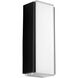 Helio LED 16 inch Black Outdoor Wall Sconce