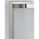 Linen Glass 1 Light 6 inch Brushed Nickel Wall Sconce Wall Light