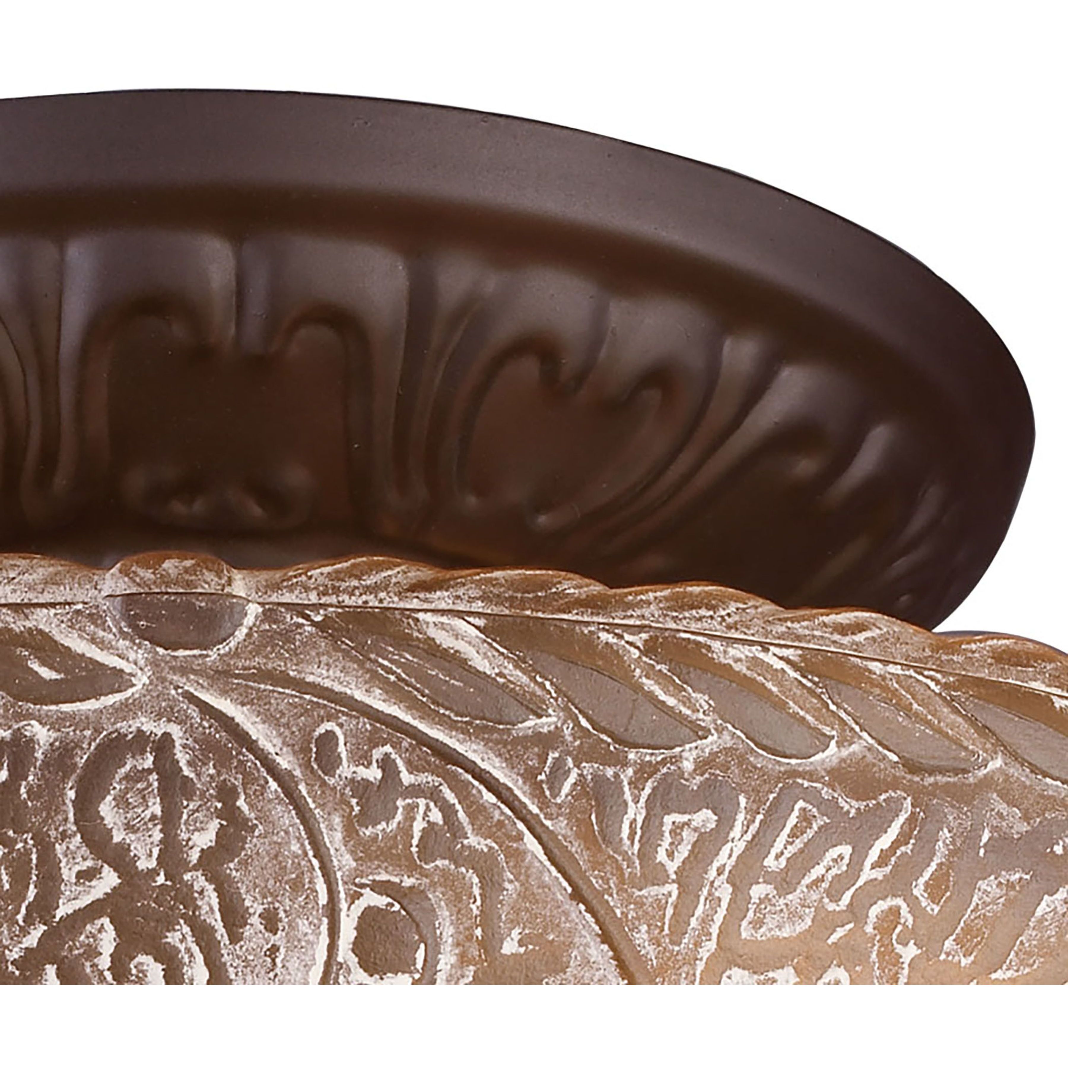 Norwich 3 Light 14 inch Oiled Bronze Semi Flush Mount Ceiling Light