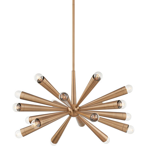 Keanu 18 Light 30.25 inch Patina Brass Chandelier Ceiling Light