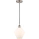 Edison Cindyrella 1 Light 8 inch Brushed Satin Nickel Mini Pendant Ceiling Light