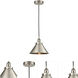 Franklin Restoration Briarcliff 1 Light 10 inch Brushed Satin Nickel Mini Pendant Ceiling Light