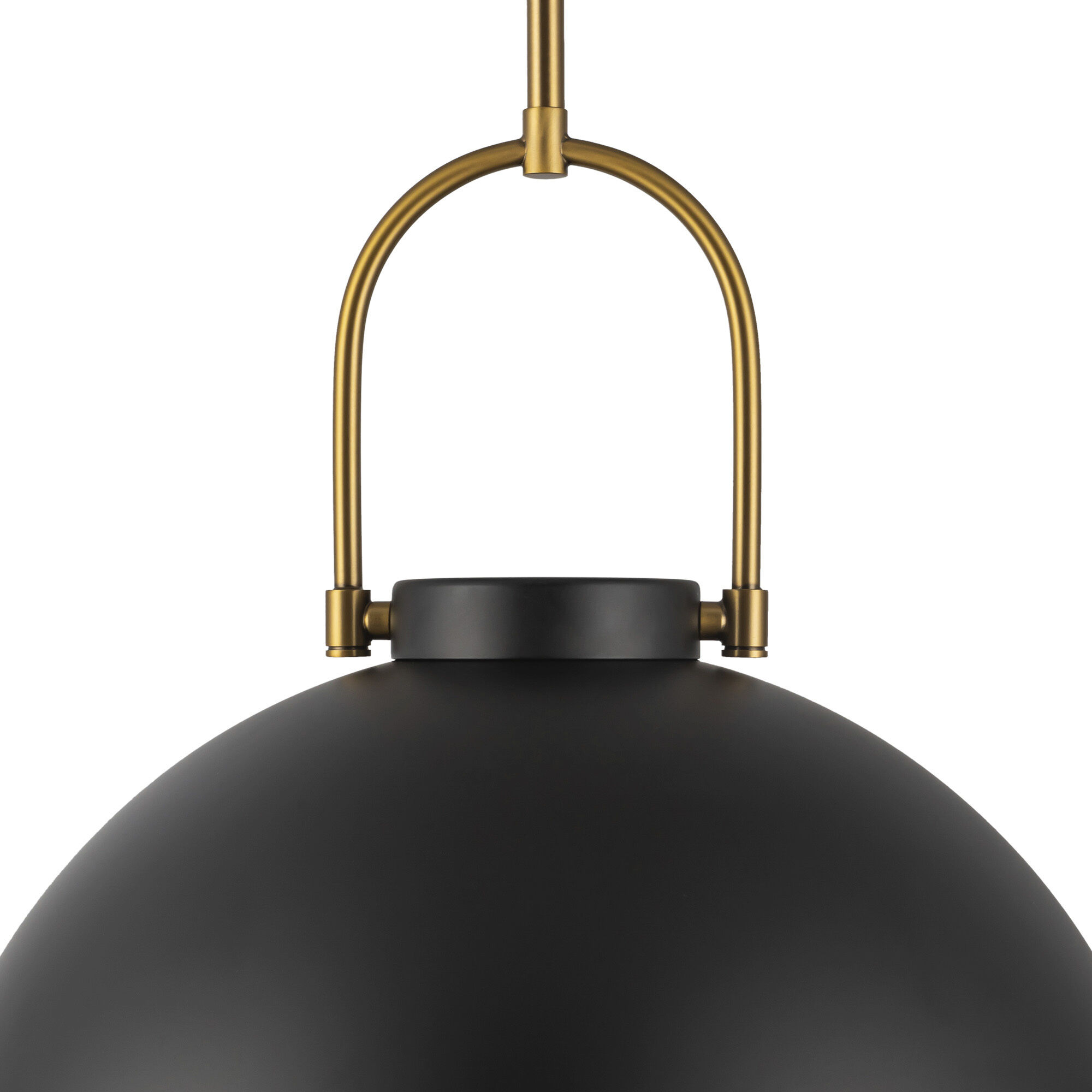 Alora Mood Harper 1 Light 15.75 inch Matte Black/Opal Matte Glass Pendant Ceiling Light