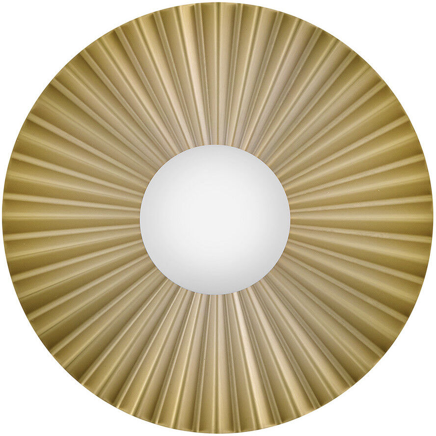 Stevie 1 Light 13.75 inch Lacquered Brass Flush Mount Ceiling Light, Medium