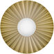 Stevie 1 Light 13.75 inch Lacquered Brass Flush Mount Ceiling Light, Medium