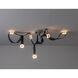 Art & Alchemy SNAPS LED 58 inch Sterling Pendant Ceiling Light in White Leather with Alabaster, Medium