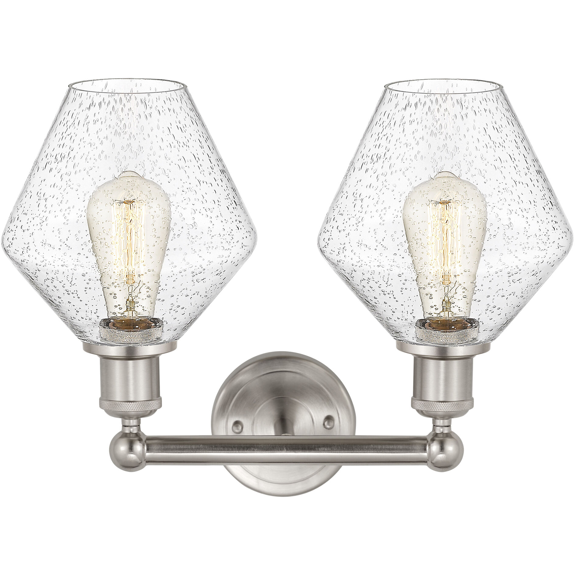 Cindyrella 2 Light 17 inch Satin Nickel Bath Vanity Light Wall Light in Seedy