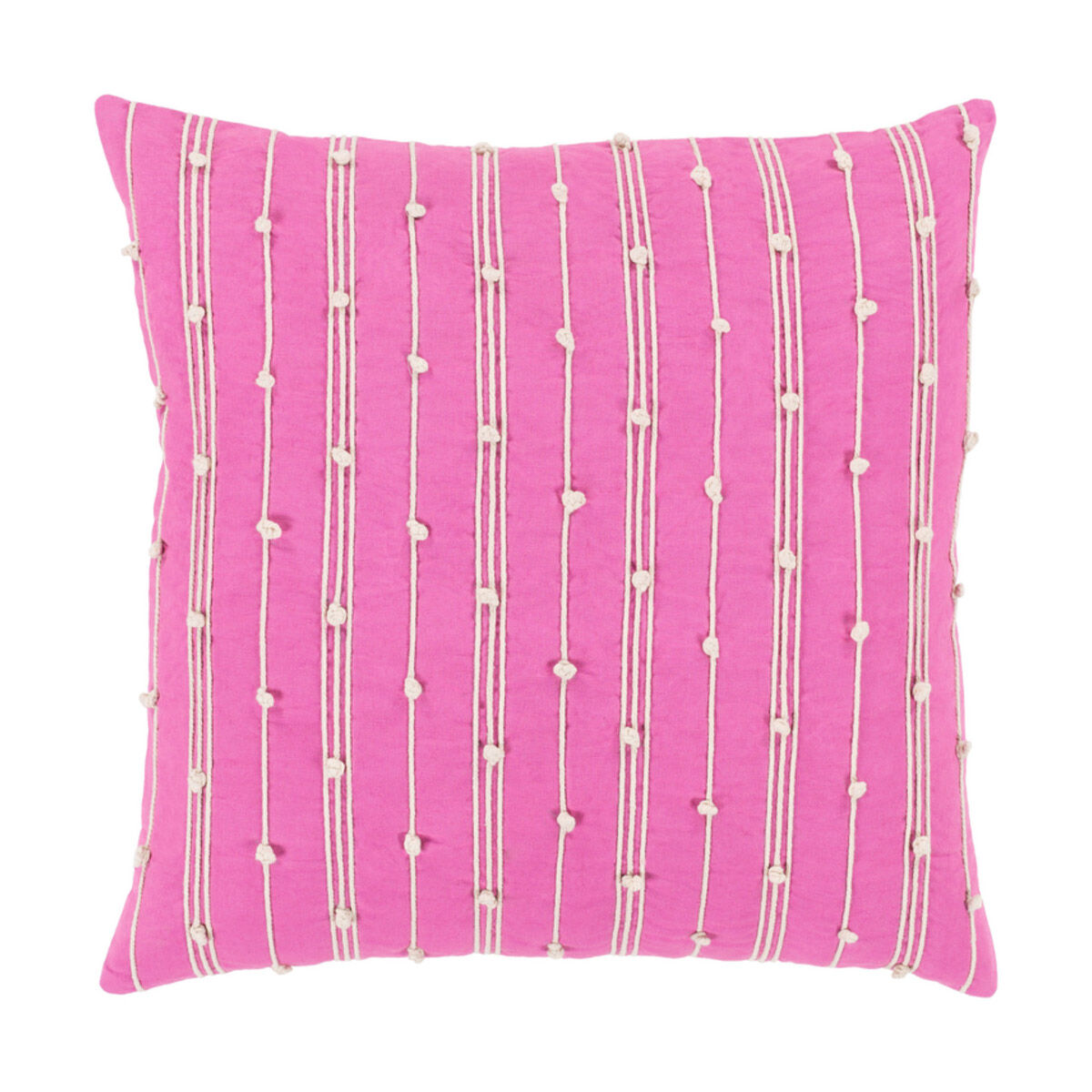 Accretion 20 X 20 inch Bright Pink and Cream Pillow Kit