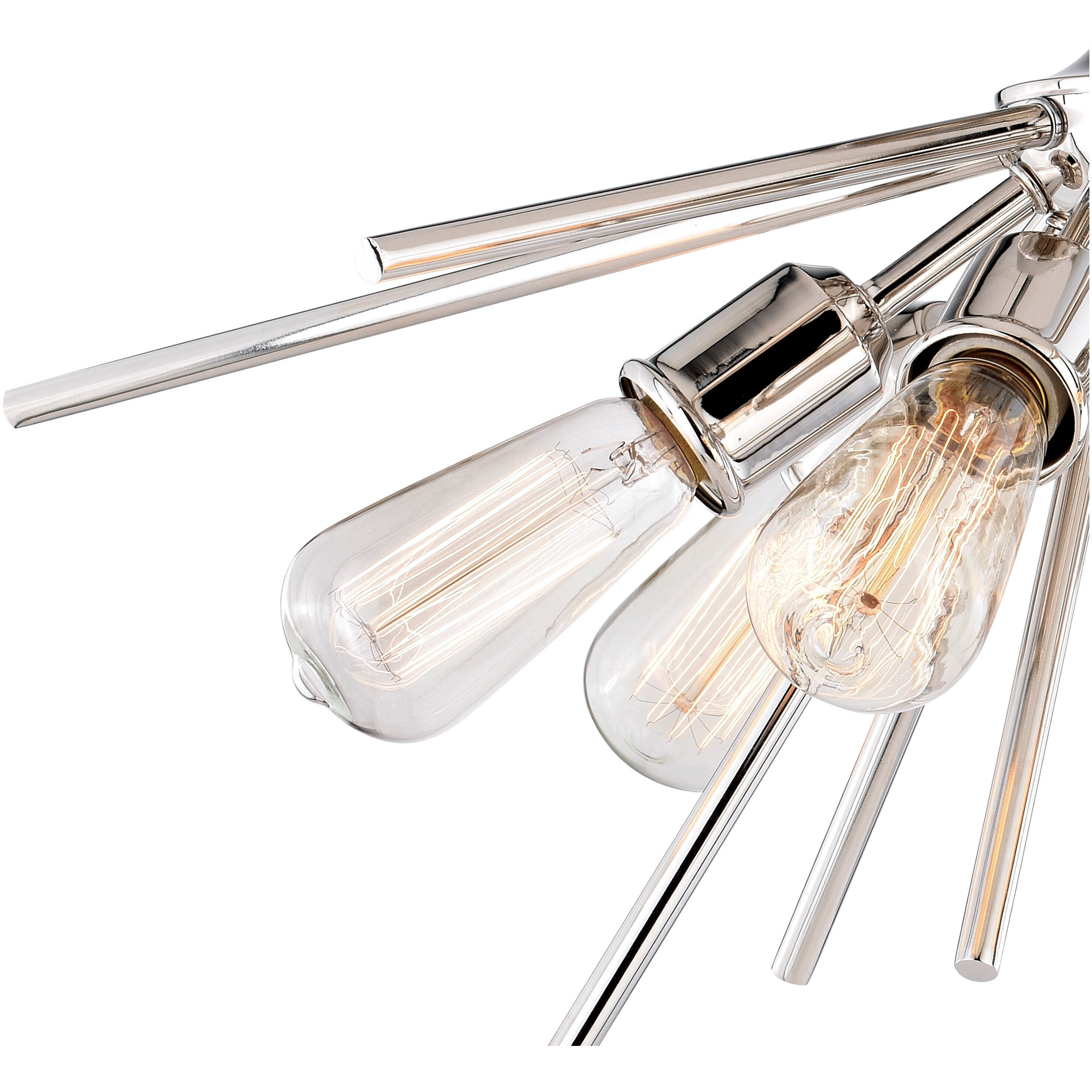 Estelle LED 24 inch Polished Nickel Semi-Flush Mount Ceiling Light