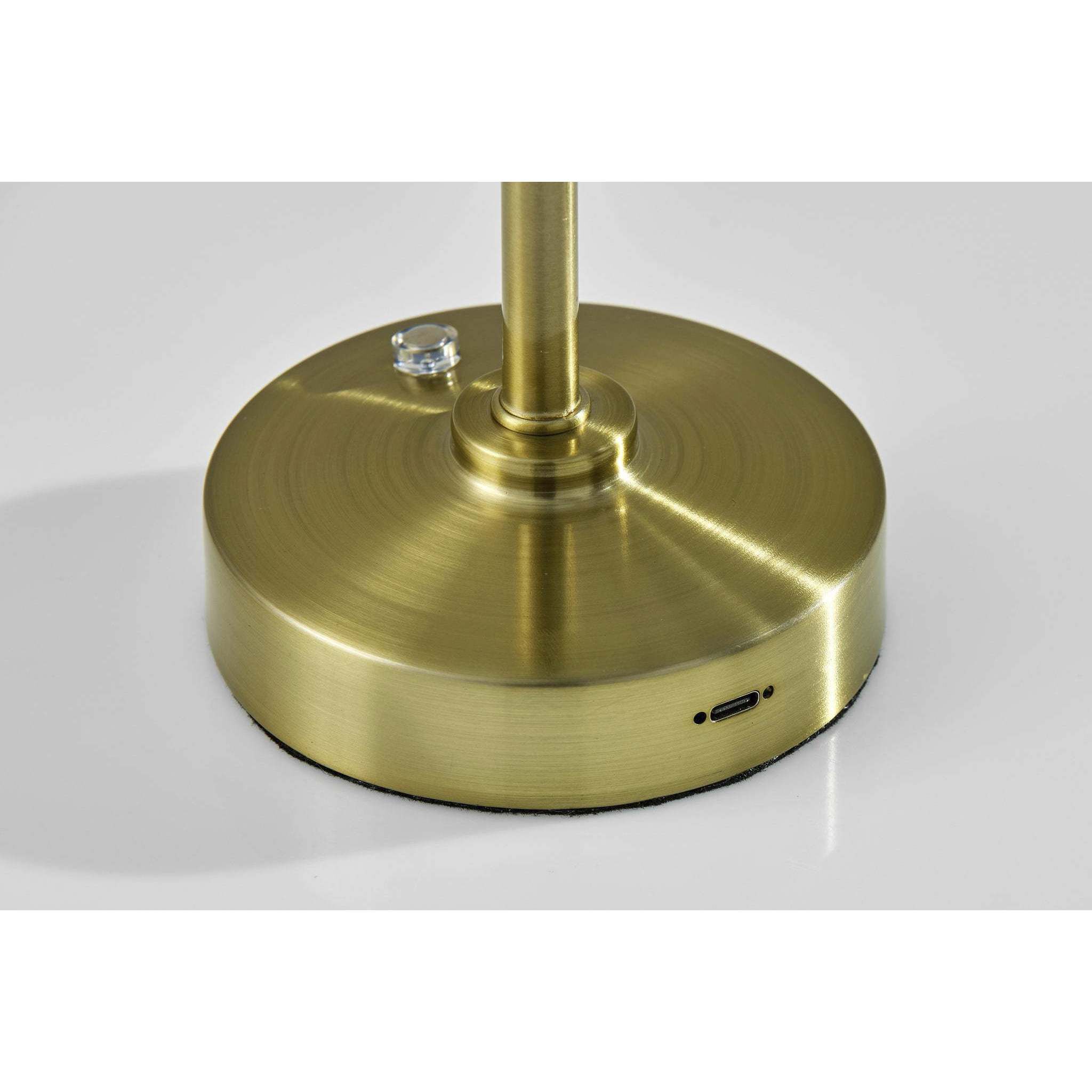 Ritchie 16 inch 2.00 watt Antique Brass LED Cordless Table Lamp Portable Light