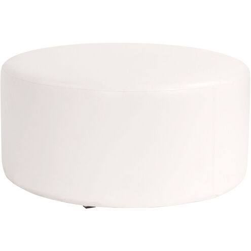 Universal 18 inch Atlantis White Outdoor Round Ottoman with Slipcover