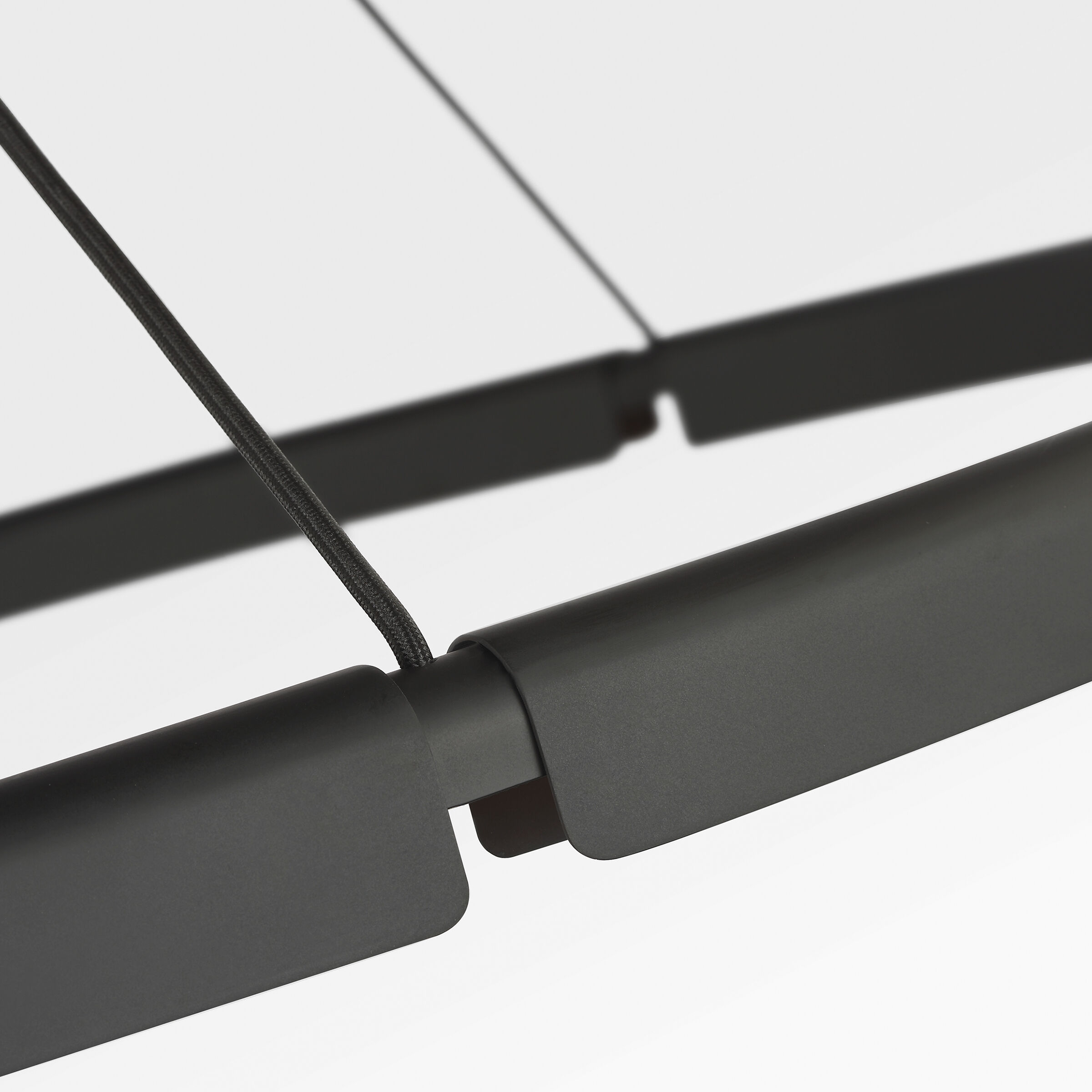 Peter Bristol Cloak LED 48.6 inch Nightshade Black Chandelier Ceiling Light