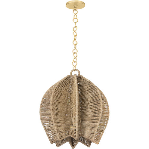 Valatie 1 Light 16.5 inch Vintage Gold Leaf Pendant Ceiling Light