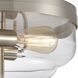 Calistoga 2 Light 13 inch Brushed Nickel Flush Mount Ceiling Light
