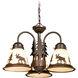 Yellowstone LED 16 inch Burnished Bronze Mini Chandelier or Light Kit Ceiling Light
