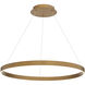 Sirius 1 Light 31 inch Aged Brass Pendant Ceiling Light, dweLED