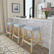 Robias Rectangular Rattan 24.5" Counter Stool in Baby Blue