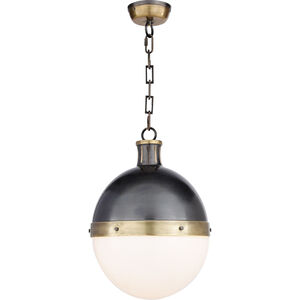 Visual Comfort Thomas O'Brien Hicks 2 Light Pendant in Bronze with Antique Brass Accents TOB5063BZ/HAB-WG - Open Box