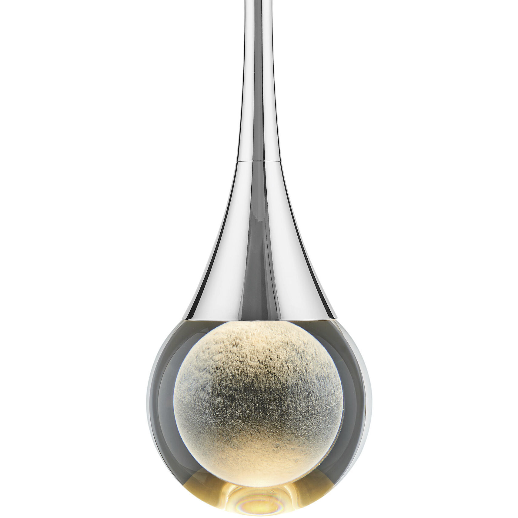 Luna III 1 Light 4.75 inch Nickel Pendant Ceiling Light