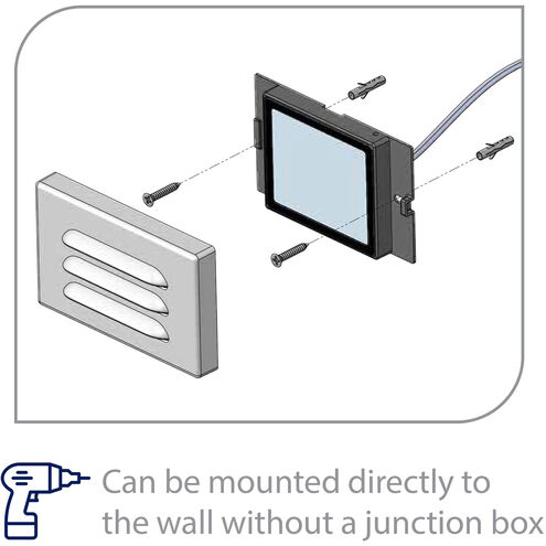 Tyler 12 4 watt White Step and Wall Lighting in 2700K, WAC Landscape
