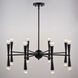 Drake LED 29 inch Matte Black Chandelier Ceiling Light