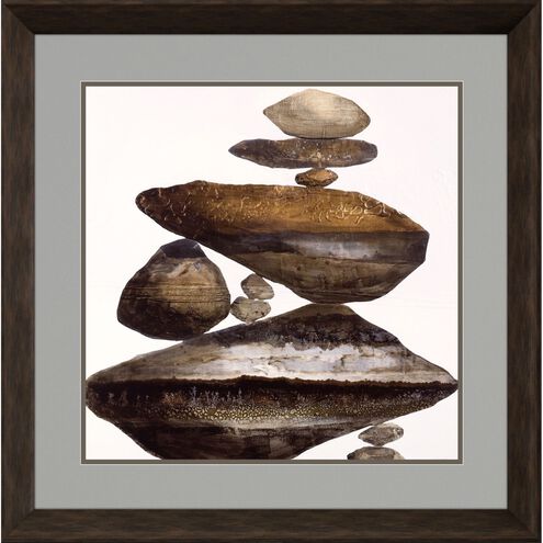 Naturals Collection Angled Profile In A Dark Wood Framed Art