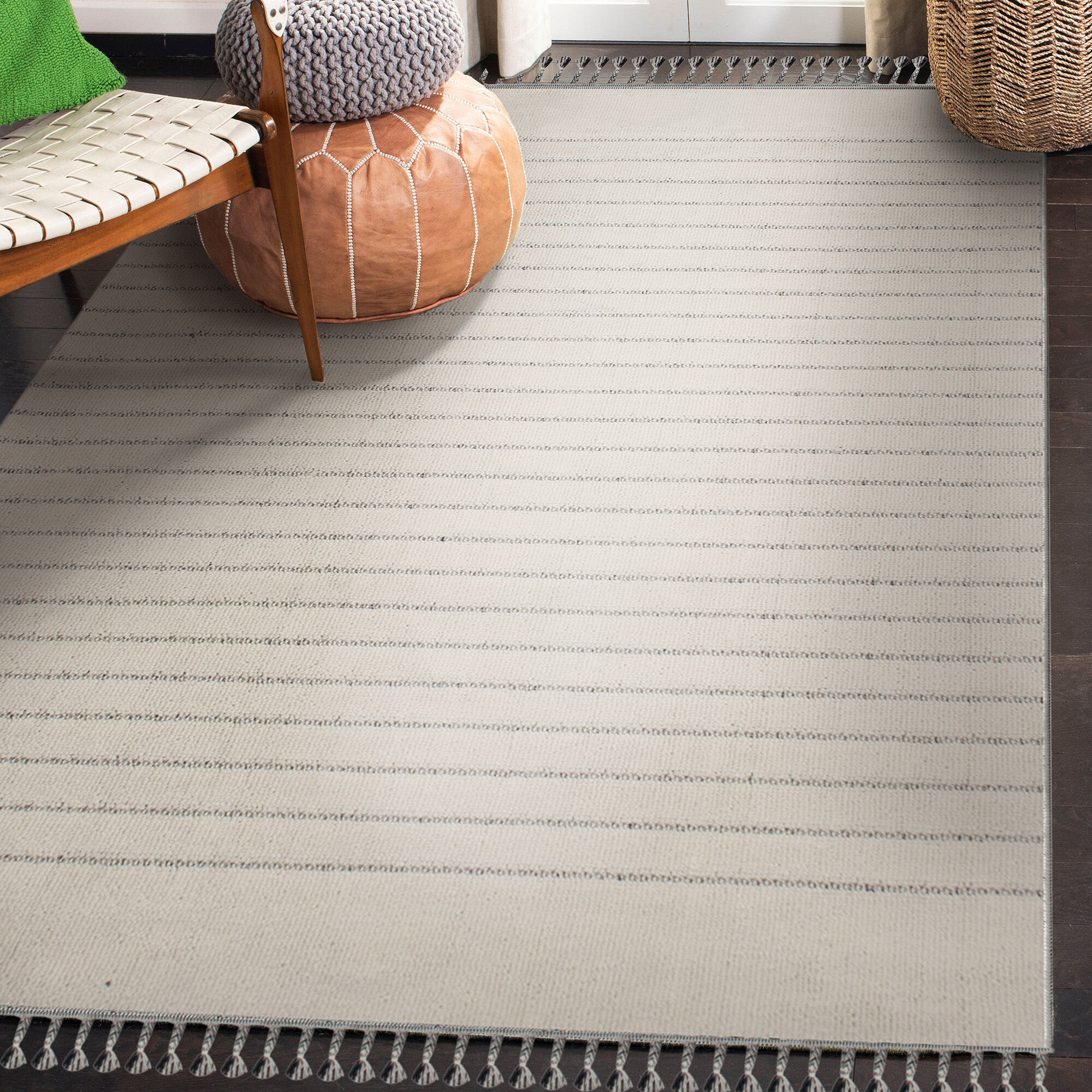Ambrose 122 X 122 inch Grey and Ivory Indoor Rug, Large
